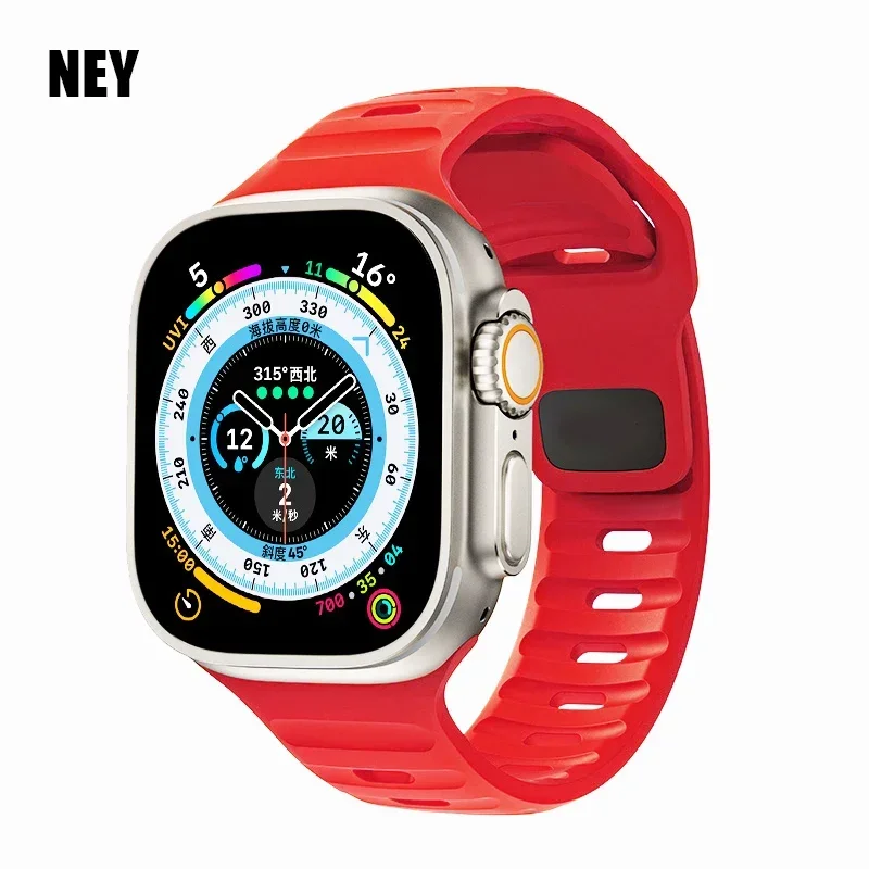Silicone Sport Band for Apple Watch – Premium Fitness Strap Bracelet