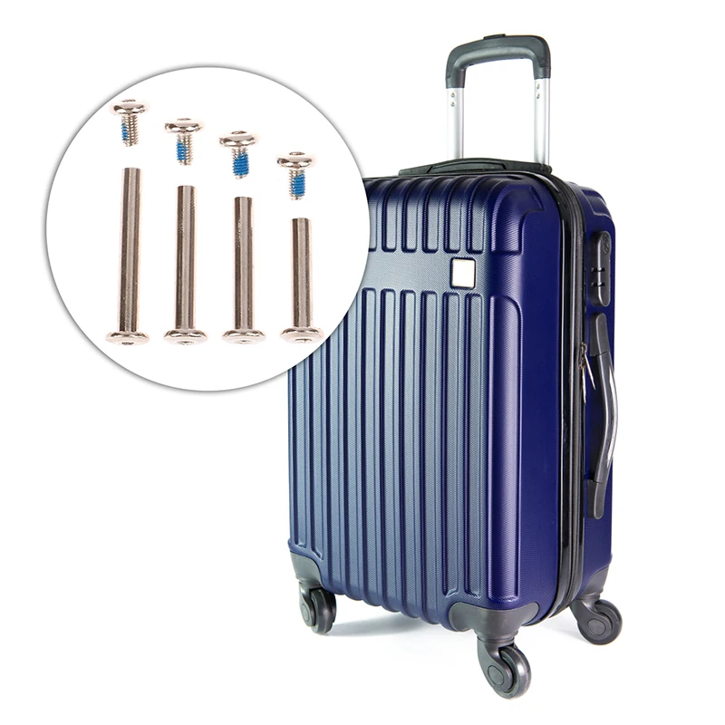 4Sets stainless steel luggage screws, luggage accessories Luggage