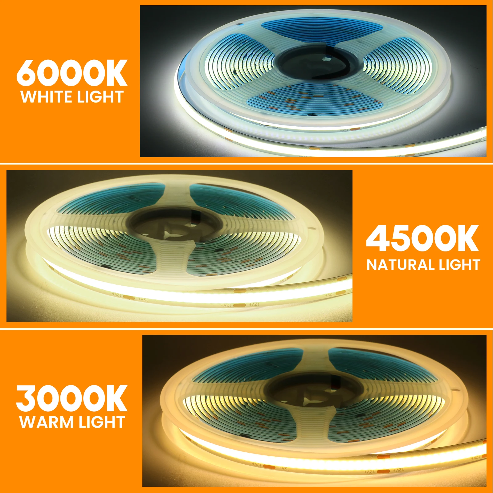 DC 12V 24V COB Strip 480 384 320 528Leds/M High Density Se915be26c6044a32a1a4d428fccdbcabE