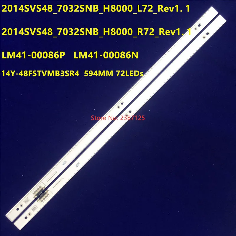 

LED Strip 72LED for Samsung 48 inch14Y-48FSTVMB3SR4 2014SVS48 LM41-00086P LM41-00086N UE48H8000 UE48H6000 ue48h8090 UA48H6800