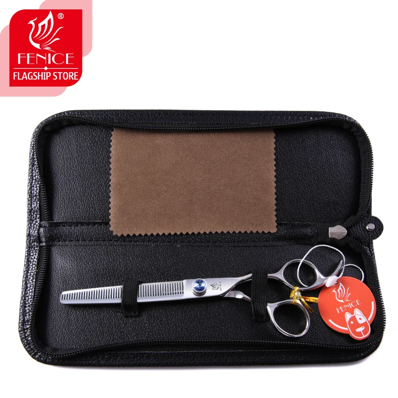 Dog Grooming Scissors Fenice Pet hair thinning Scissors 7.0 7.5 inch Professional Japan 440c shears for dog grooming cutting