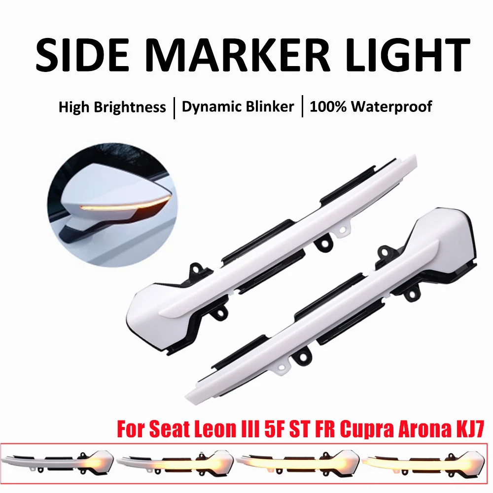 QKLsudua Dynamic LED Turn Signal Lights For Seat Leon/Ibiza/Arona - Sequential Blinker - View #3