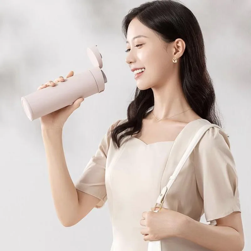 Original Xiaomi Water Cup 2 480mL Thermos Keep Warm/Cold Cup Travel Portable 316L Stainless Steel Lock Design Single hand Open