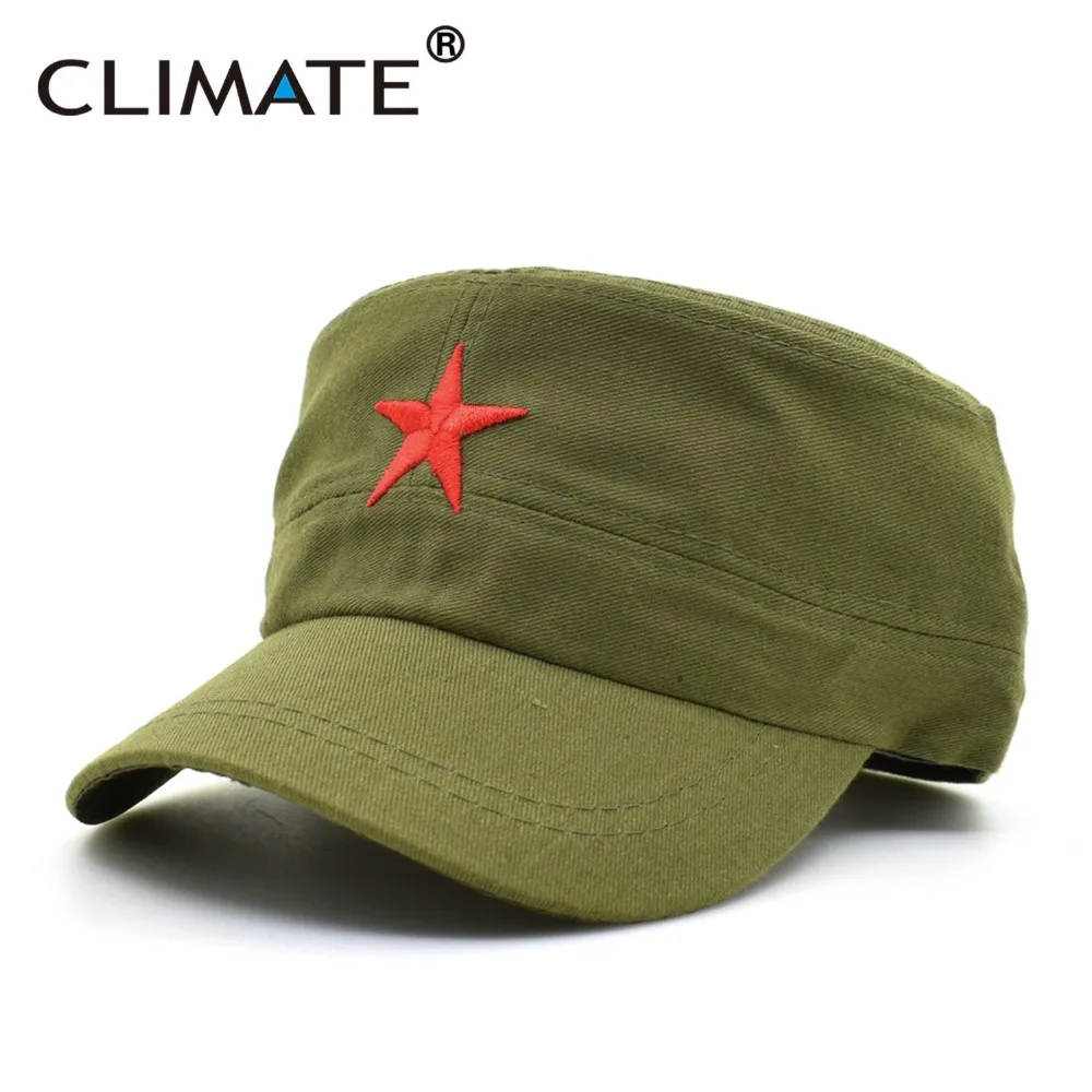 Climate Communist Cap Caps Hats Men Red 