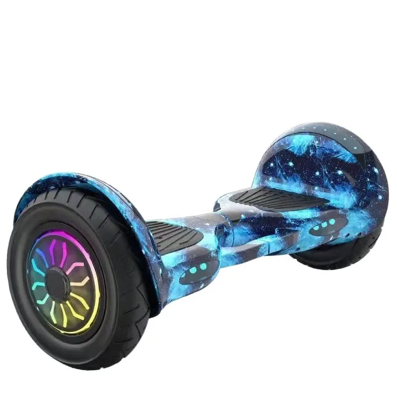 Scooters électriques 10 pouces Smart Auto-équilibrage E-scooter Hoverboard  2 roues Balance Board Enfants Skateboard Bluetooth + clé + sac