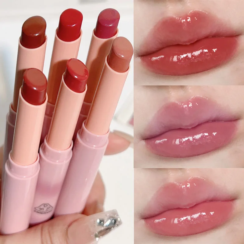Water Light Glassy Solid Lip Gloss Idratante Specchio Rossetto Penna Clear Oil Jelly Lip Glaze Coreano Girl Women Makeup Cosmetics