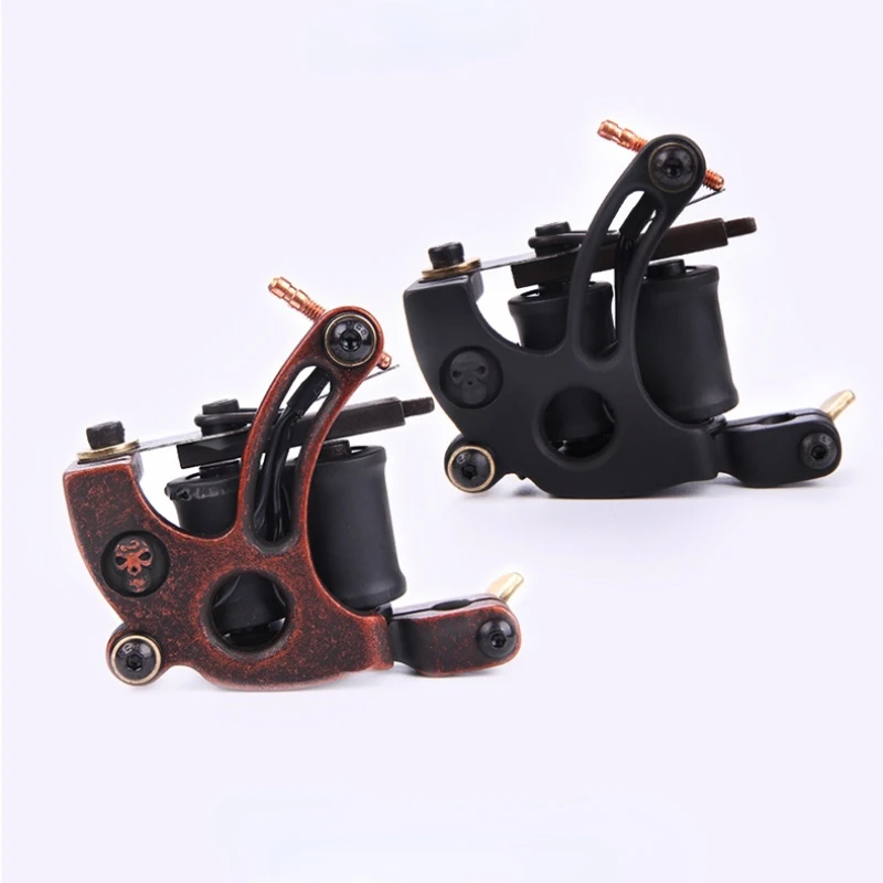 New Type Alloy Coil Tattoo Machine Professional Tattoo Gun 10 Wrap Coils For Lining Shading Coloring Tattoo Artist Supplies 10pcs artist nylon paint brush professional watercolor acrylic wooden handle painting brushes art supplies stationery