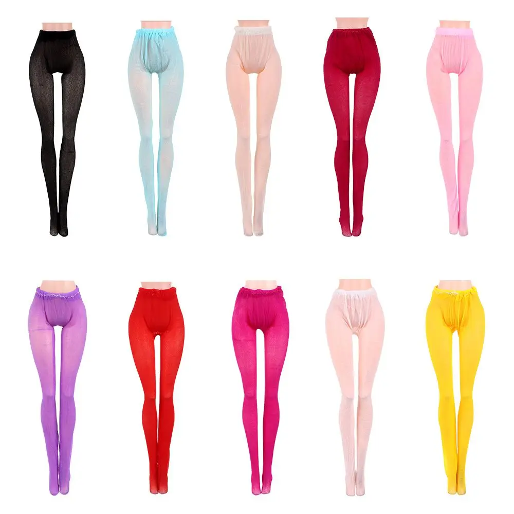 Pantimedias elásticas para muñeca, medias a la moda, Color caramelo, 30CM, accesorios de ropa, juguetes, 1/6