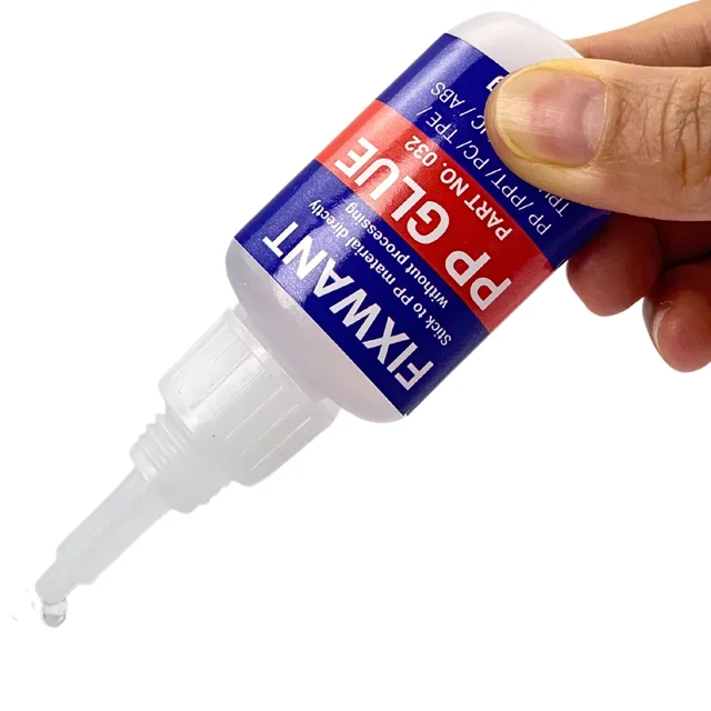 Fixwant PP/ PPT/ PC/ TPE/ TPU/อะคริลิก/ABS กาวที่มีการยึดเกาะที่แข็งแกร่งและยั่งยืนสำหรับวัสดุพลาสติก20กรัม 1