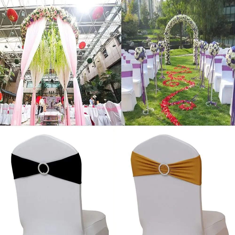 

Tie Chairs Decoration Wedding Decoration Wedding Reception Supplies Chair Bows Sashes Events Banquets Chair Back Decor