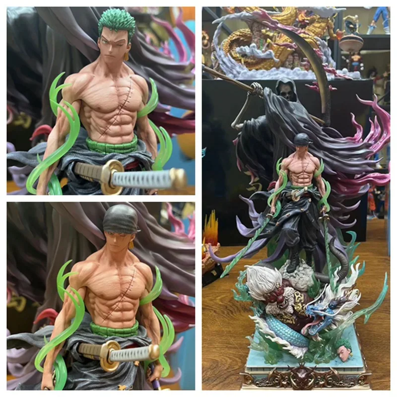 

30cm One Piece Anime Figure Standing Death Roronoa Zoro Figurine Model Collection Room Ornament Dolls Birthday Boy Gifts