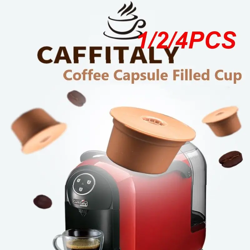 1/2/4 Pz Tazza Filtro Caffè Compatibile Con Caffitaly Capsule Macchina Da Caffè Capsule Caffè Riutilizzabili Cialde Caffè Ricaricabile
