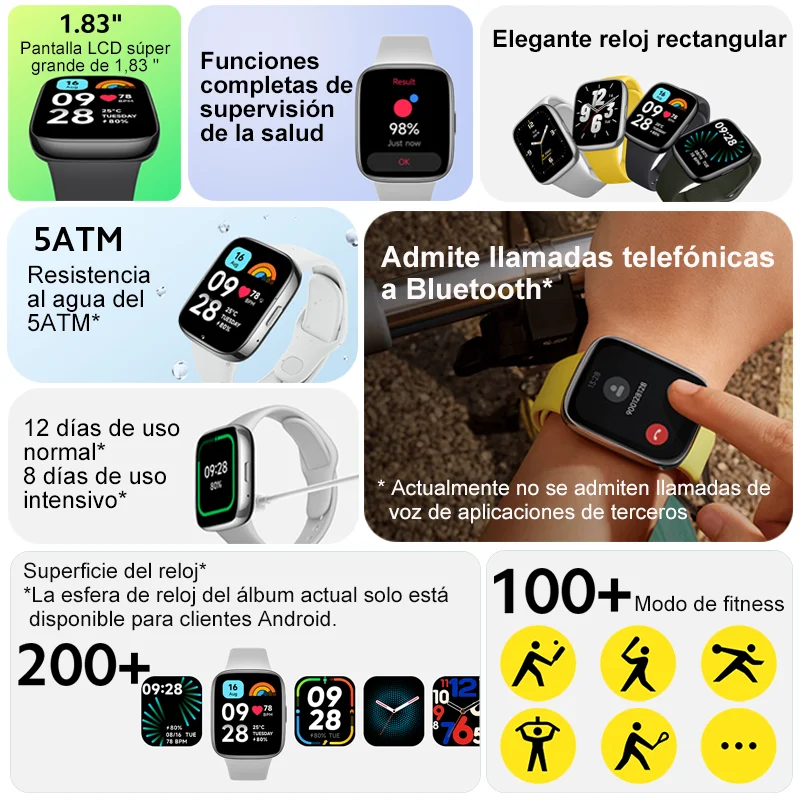 Xiaomi Redmi Watch Active Smart Watch supporta chiamate