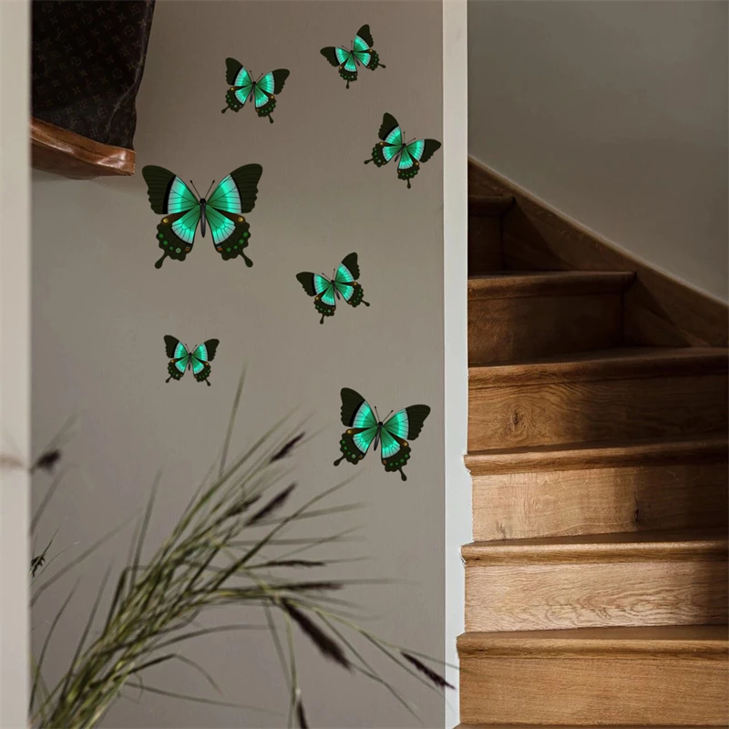 3D Stickers Vlinders - Muurstickers voor de slaapkamer - Groen