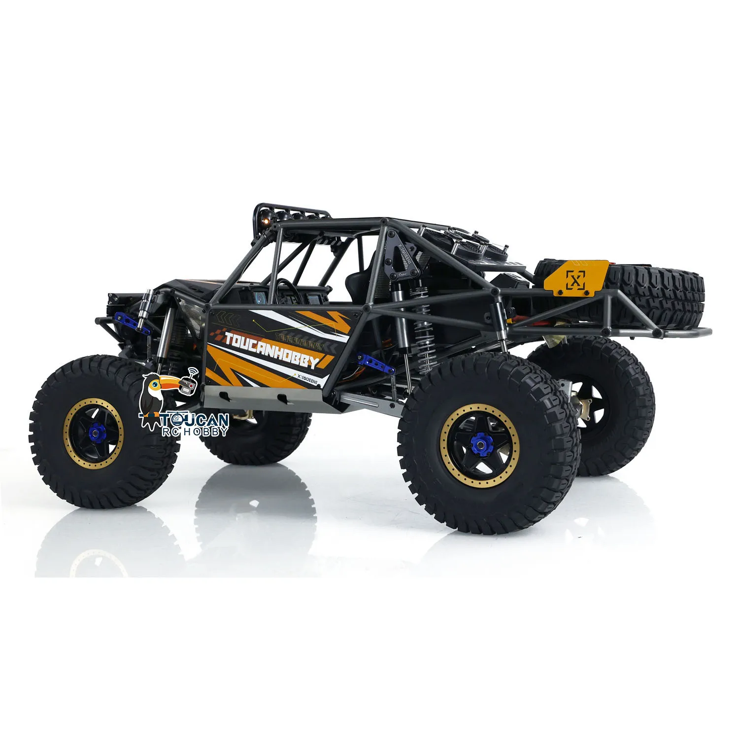 Capo 1/8 RC Off Road Car U4 Queen 4x4 Crawler Truck Assembled Toys Model with 2-Speed Light Sound Smoke Winch Servo CD1582X Gift 3