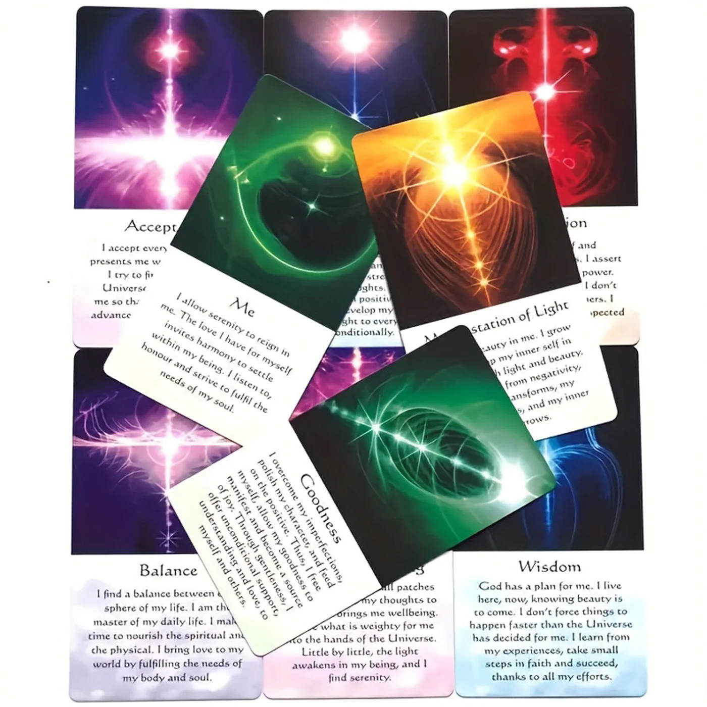 Healing Energy Oracle Cards A 54 Tarot English Visions Divination Edition Deck Borad Playing Games 4