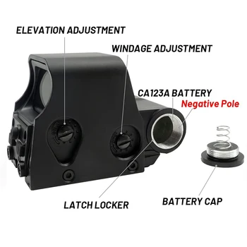 553 Holographic Sight Red Dot Sight Green Red Dot Sight Optics Reflex Riflescope Hunting Scopes Fit 20mm Rails 5