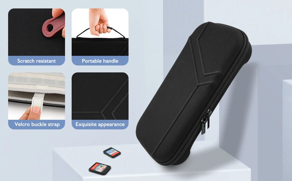 Switch 2 Case - 12 Game Card Slots and Accessory Compartment