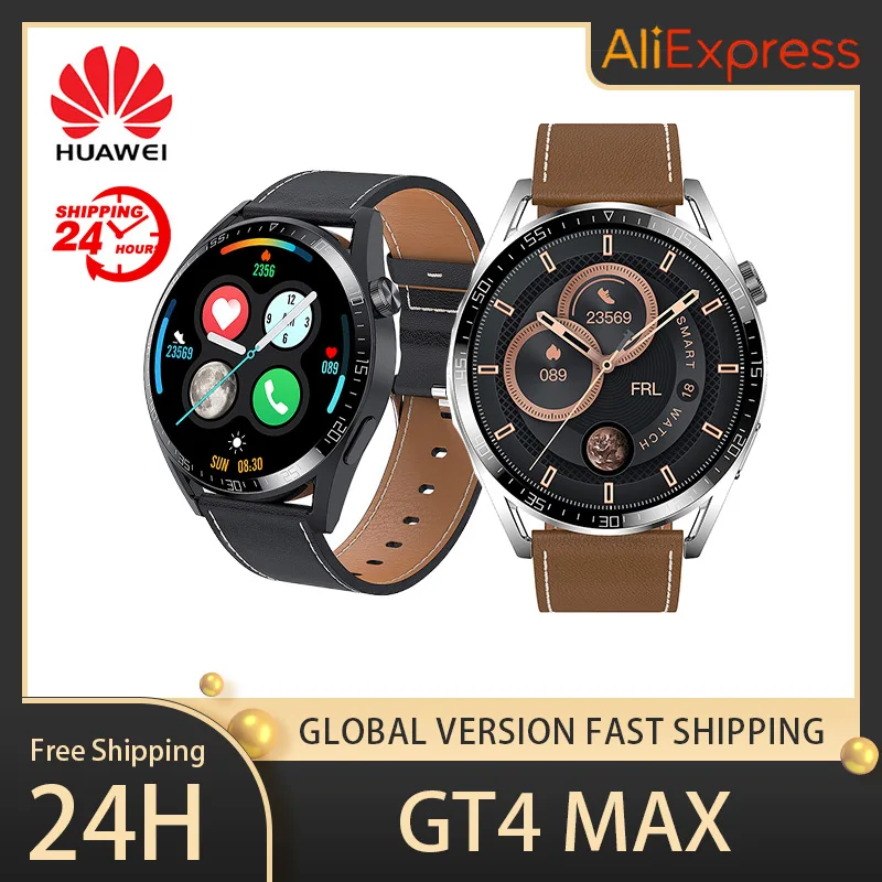 Huawei GT4 Max Smart Watch Bluetooth Calls Sports Fitness Tracker Heart Rate Monitoring Waterproof NFC Offline Payment Women _ - AliExpress