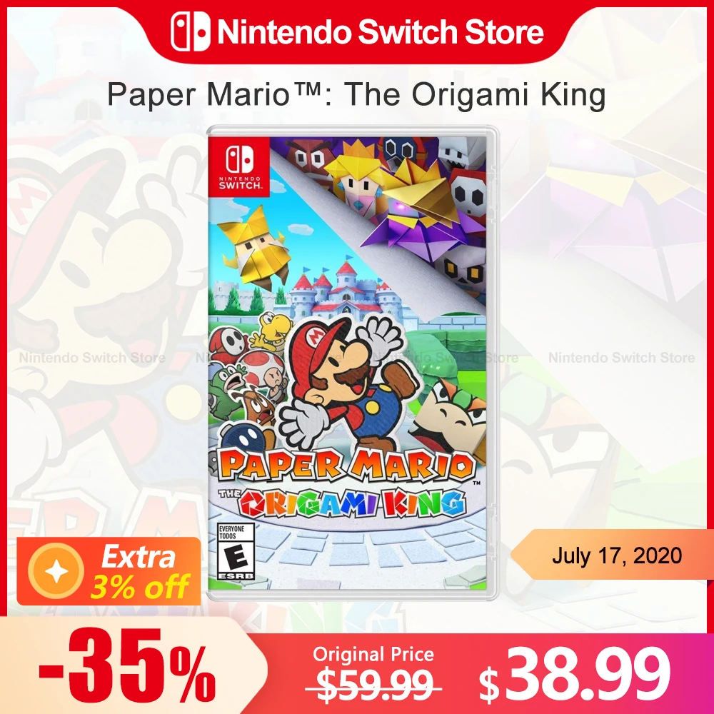 Paper Mario: The Origami King Nintendo Switch Offerte Di Gioco 100% Scheda Di Gioco Fisica Originale Per Console Di Gioco Nintendo Switch