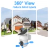 ANRAN 2K 3/5MP Solar Camera 2.4G Wifi Surveillance Security Cameras Home Protection Sloar Battery Cameras PIR Humanoid Detection 5