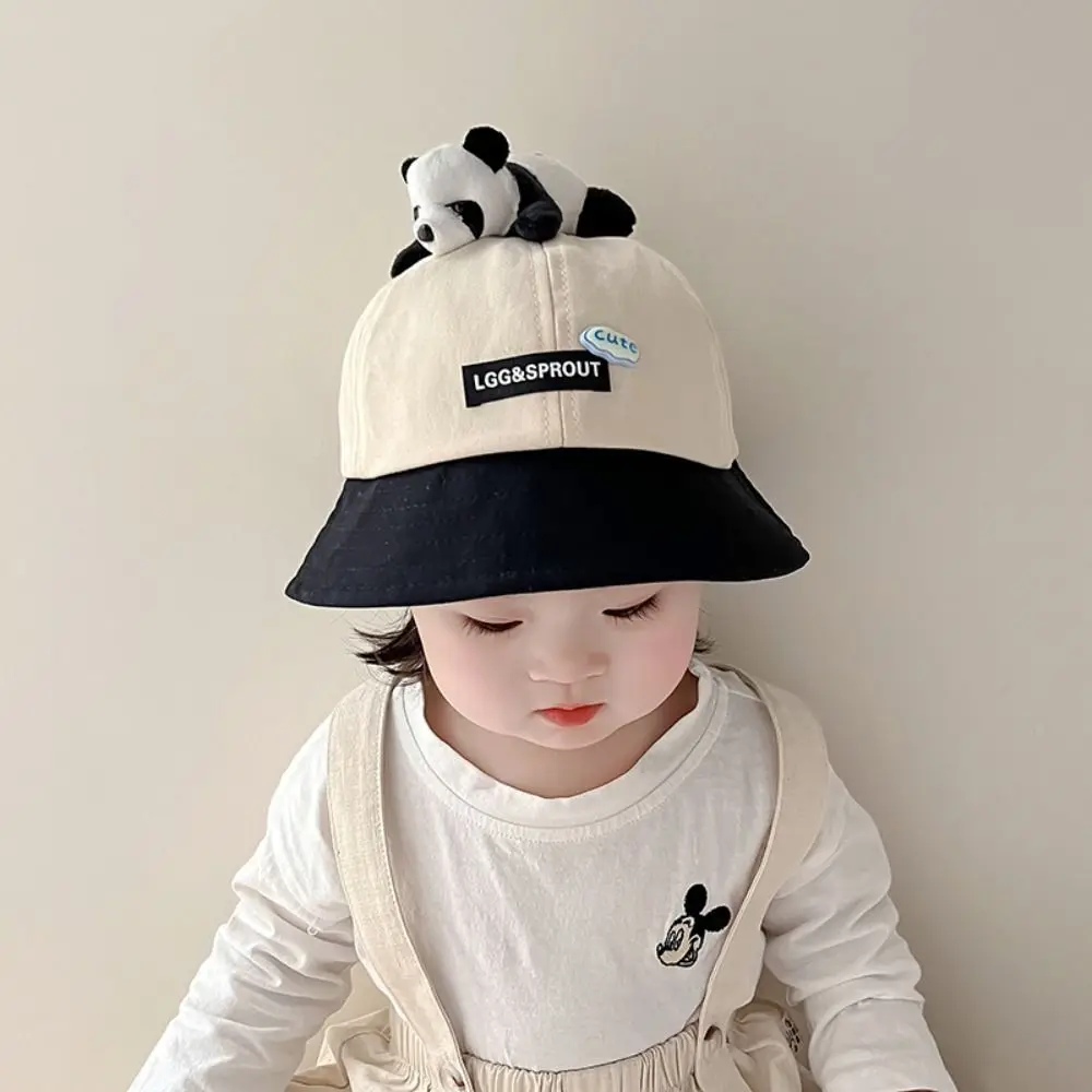 New Cute Panda Bucket Hat Baby Boys Girls Fisherman Cap Children Outdoor Sun Hat for Toddler