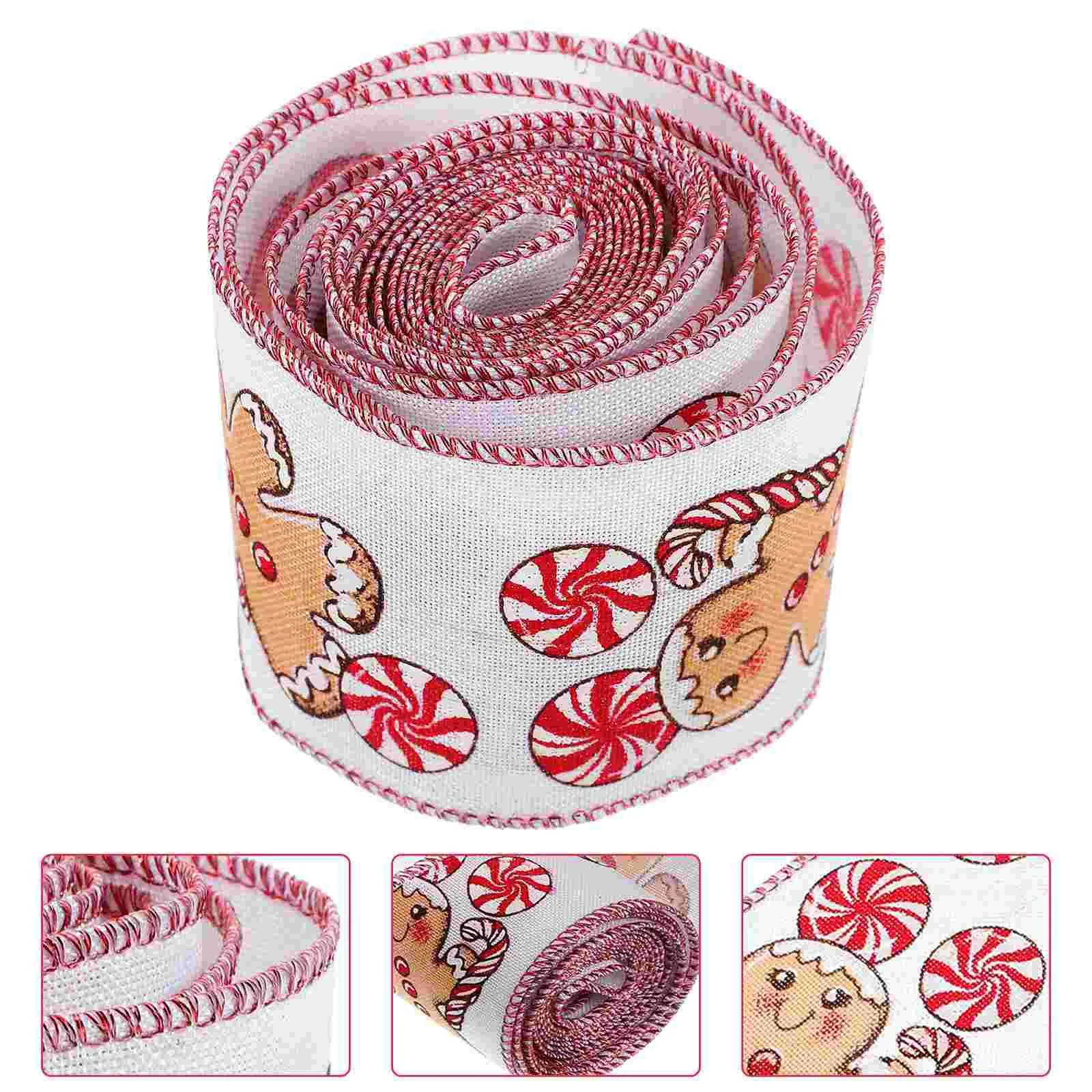 

Craft Xmas Linen Ribbon Christmas Crafts Making Ribbon Wrapping Ribbon Party Christmas Decoration Snowflake Plaid Ribbon