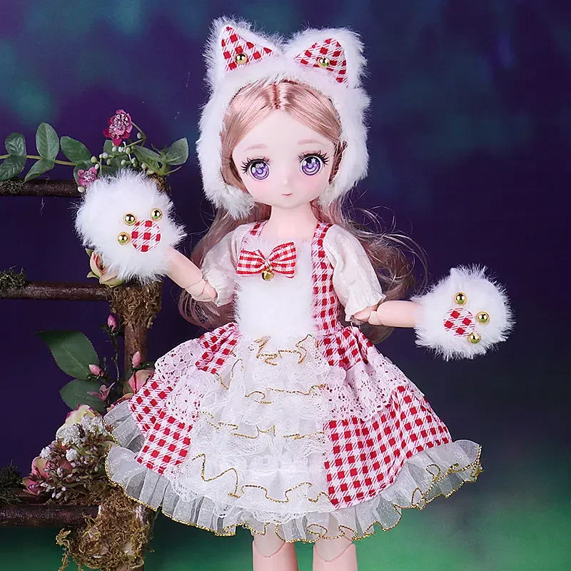 Boneca Bjd 1/6 30cm Rosto De Anime Moda Sweet Lolita Kawaii