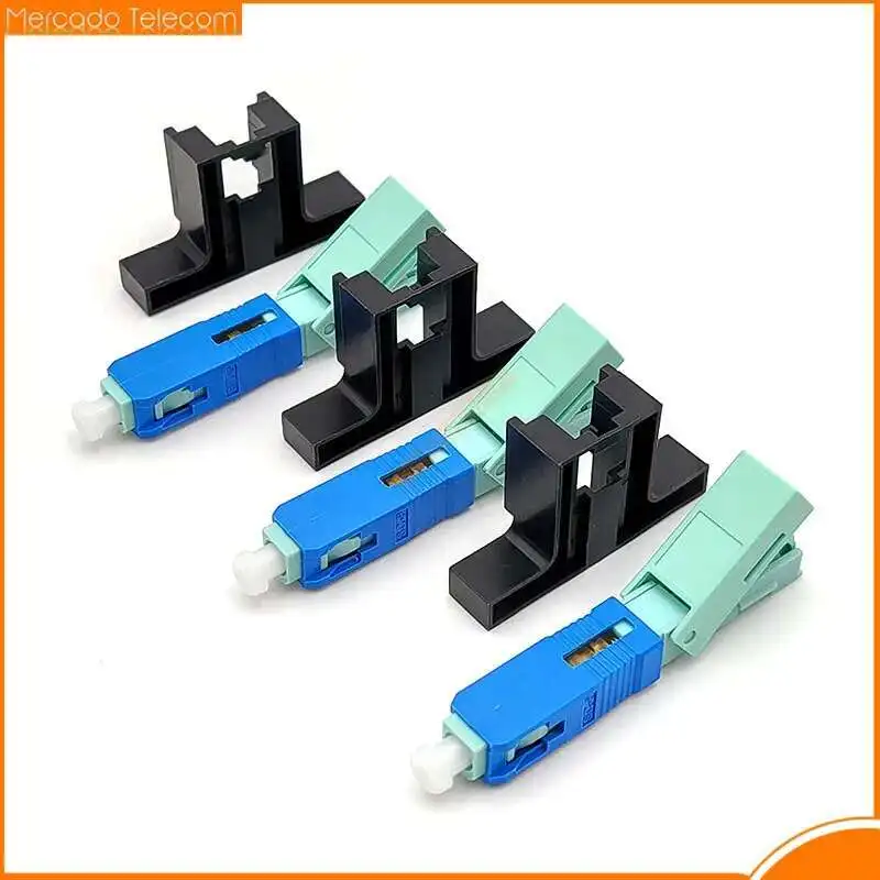 SC APC Fast Connector 53mm Single-Mode FTTH Tool Cold Connector SC UPC Fiber Optic Quick 50/100/200 PCS fiber optic adapter