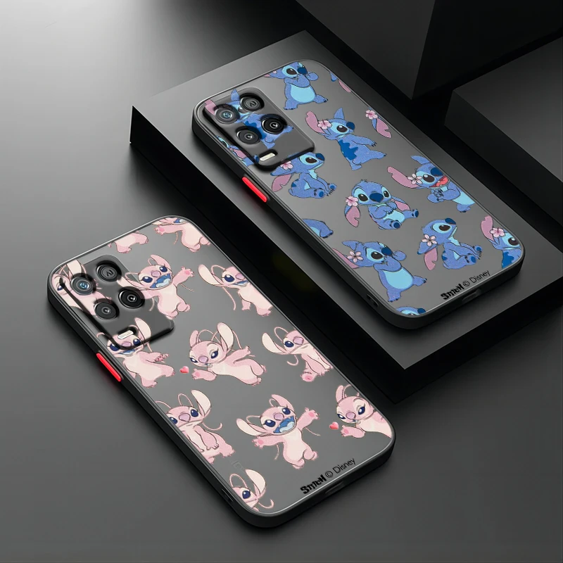 Stitch Cute Trend Per Oppo Find X5 X3 Neo F21S F21 K10 Pro Lite Tpu Custodia Per Telefono Traslucida Smerigliata Antiurto