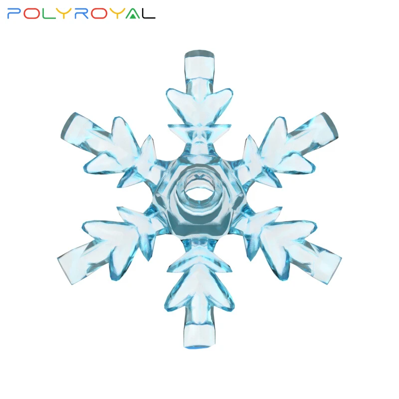 Polyroyal Building Blocks Parts Plant X789 4X4 Ice Crystal Snowflake 10 Pcs Moc Compatibile Con Marchi Giocattoli Per Bambini 42409