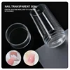 1 Sets of Silicone Transparent Seal Head Large Scraper Nail Color Transfer Tool Nail Art Template Molds Clear Nail Art Stamper 2