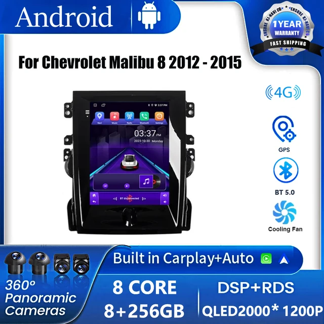 쉐보레 말리부용 안드로이드 14 라디오 멀티미디어 플레이어: 운전의 진보