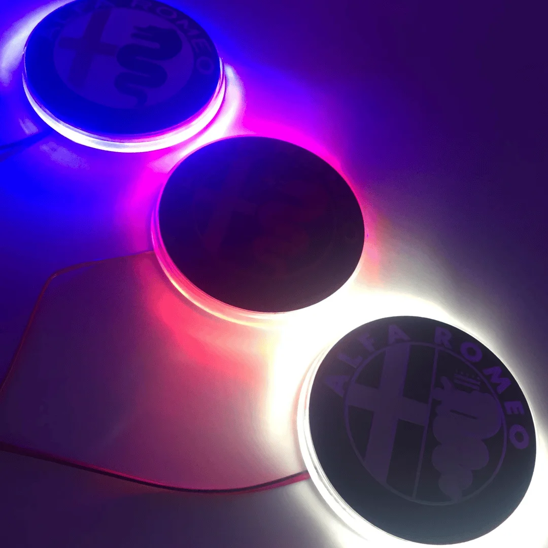 LED Emblem Badge Light for Front or Rear Trunk Logo - Color Options Available
