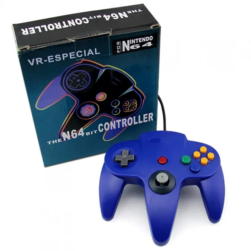 Controller Compatibile Per Nintendo 64 Con Cavo N64 Connessione Originale Nus-005 Blu # Nintendo 64 (Nus-001, Nus-005)