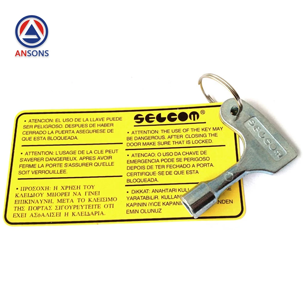 Ansons Elevator Triangle Key Hall Door Triangular Key 3201.05.1032/C Elevator Spare Parts
