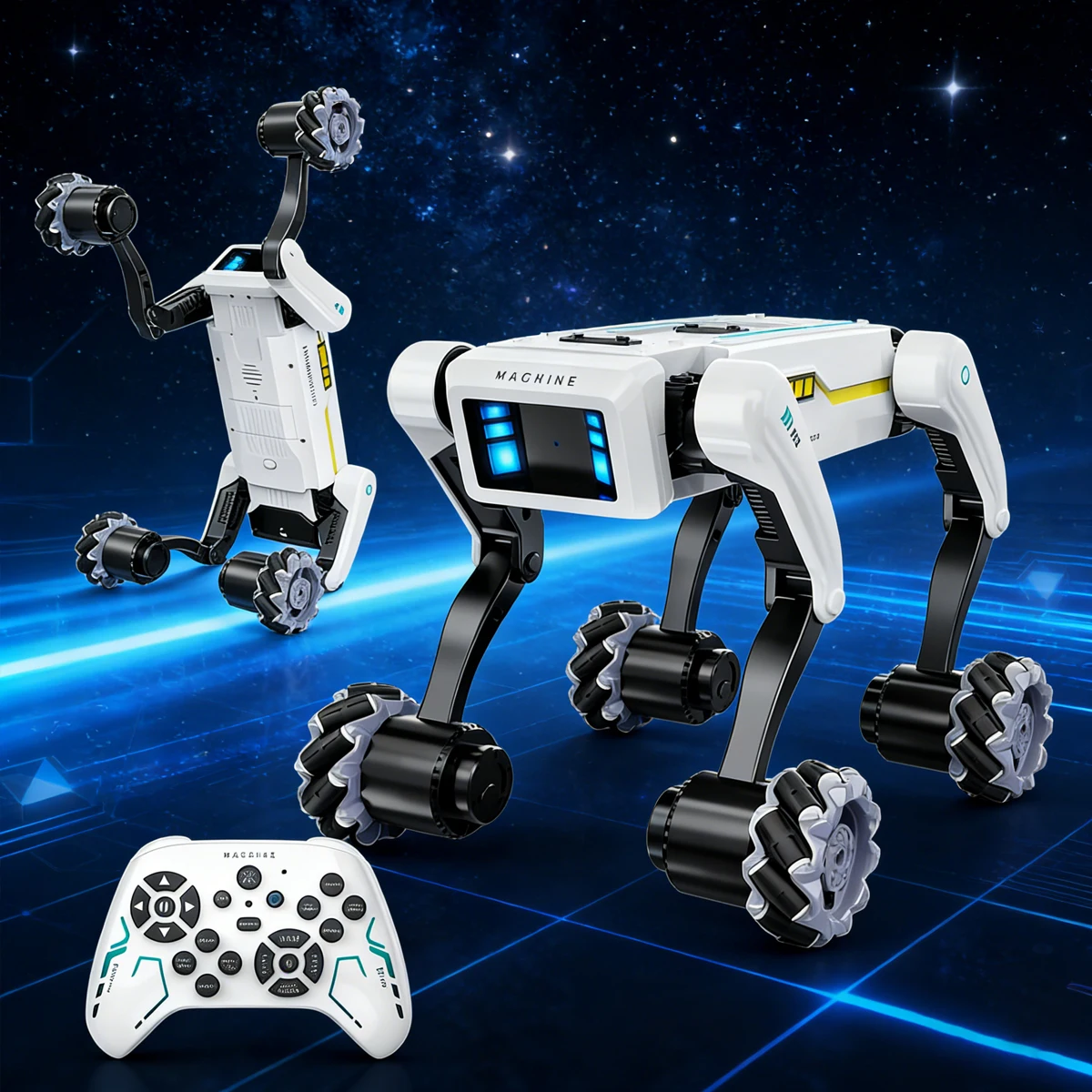 Chien Robot RC Intelligent avec Tir, Programmable Vocal, Mouvements Bioniques