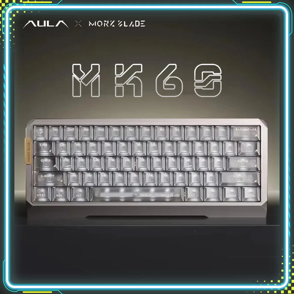 AULA×Morkblade MK60 墨刃MK60 Aula X Mork Blade Mk60 Gaming Keyboard Magnetic Switch Gold