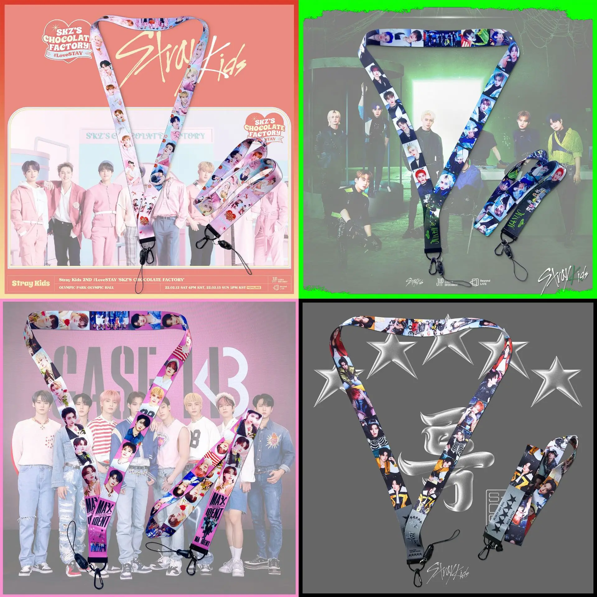 

KPOP Stray Kids “★★★★★ (5-STAR)" Mobile Phone Rope Strap MANIAC Ribbon Phone Rope HyunJin Felix LeeKnow BangChan Fans Collection