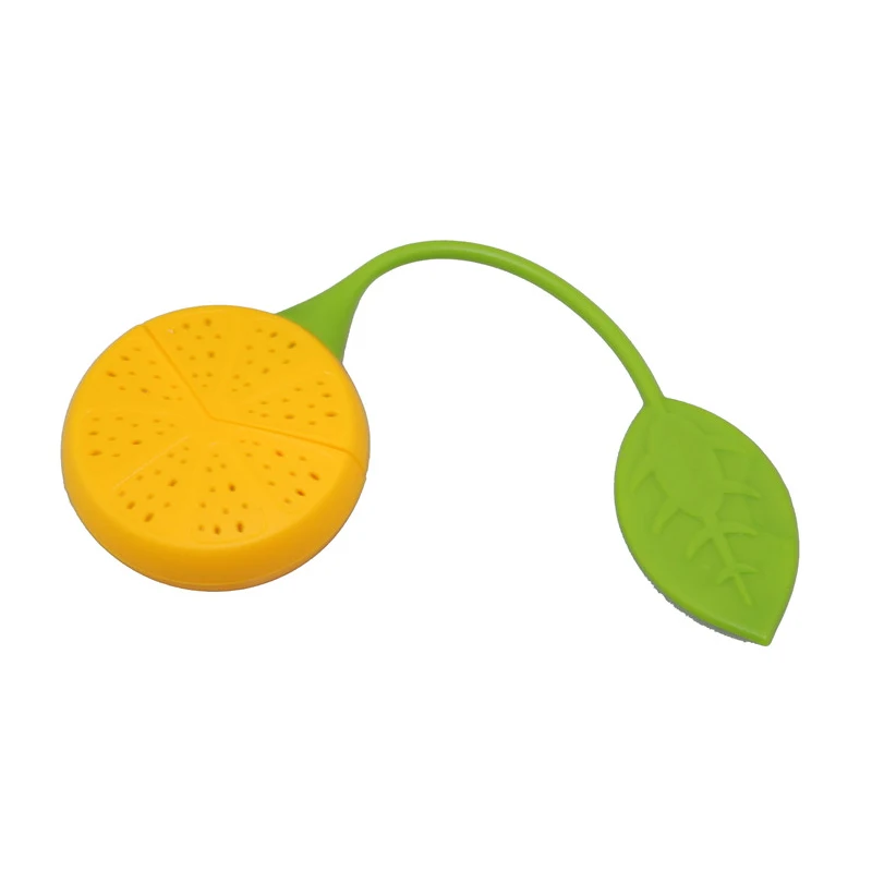 2Pcs Silicone Tea Infuser Reusable Tea Bags Loose Leaf Strainer Cute Lemon Silicone Bag Herbal Spice Filter Accessories