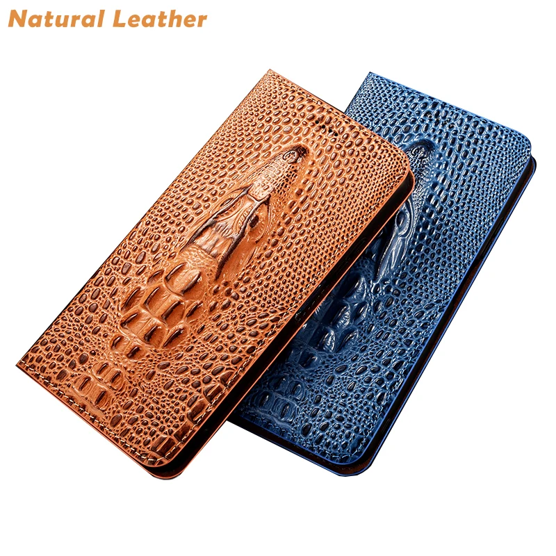 Custodia Flip Head Coccodrillo Per Oppo Realme Gt3 Gt2 Pro Gt Neo3 Neo2 Neo Business Phone Cover Carte Magnetiche Chiuse Funda