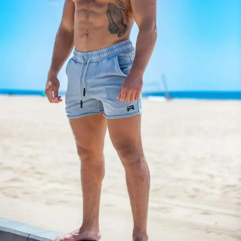 Men's Fitness Sports Pants Casual Summer Running Training Shorts Large Fluffy Circles Deep Squat Shorts Fitness Brothers