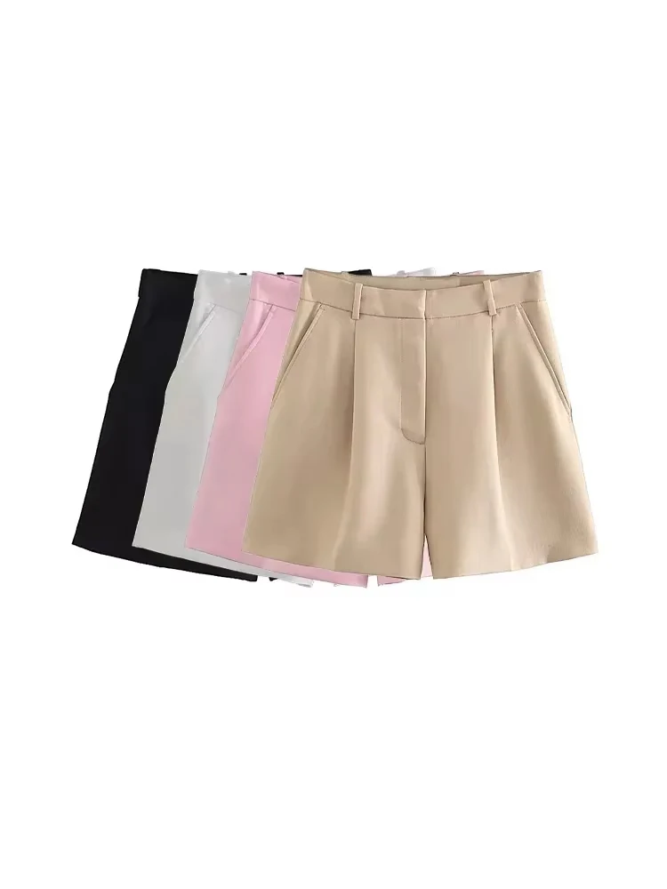 Women’s Vintage High-Waist Bermuda Shorts