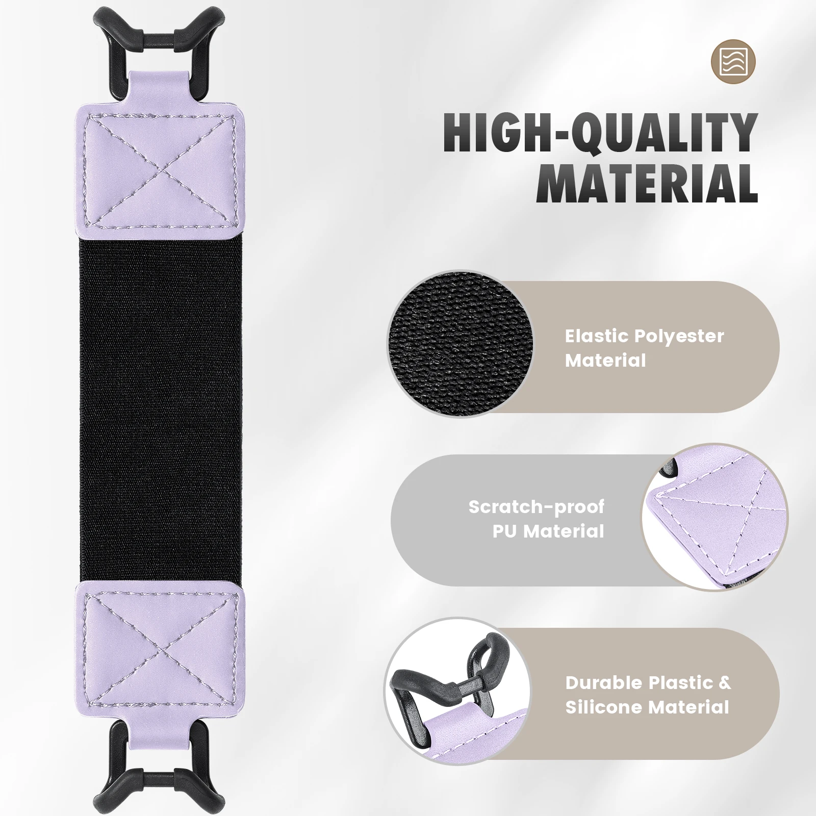 Adjustable High-Elasticity Tablet Hand Strap with Finger Grip Holder