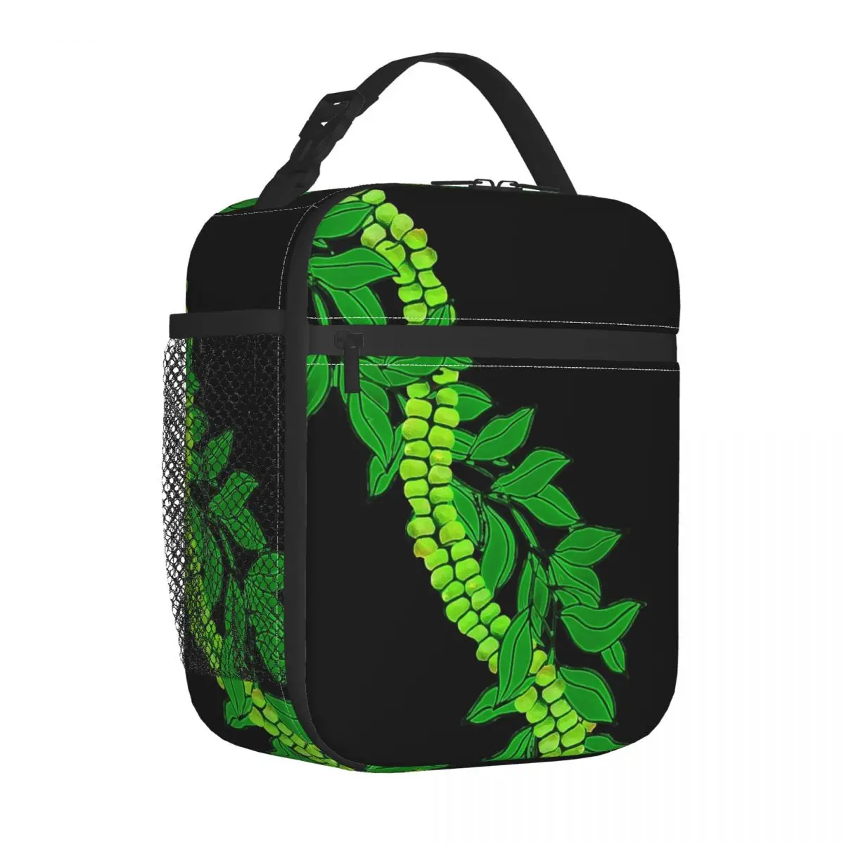 

Maile And Mokihana Insulated Lunch Bag Trendy Portable Daily Customizable