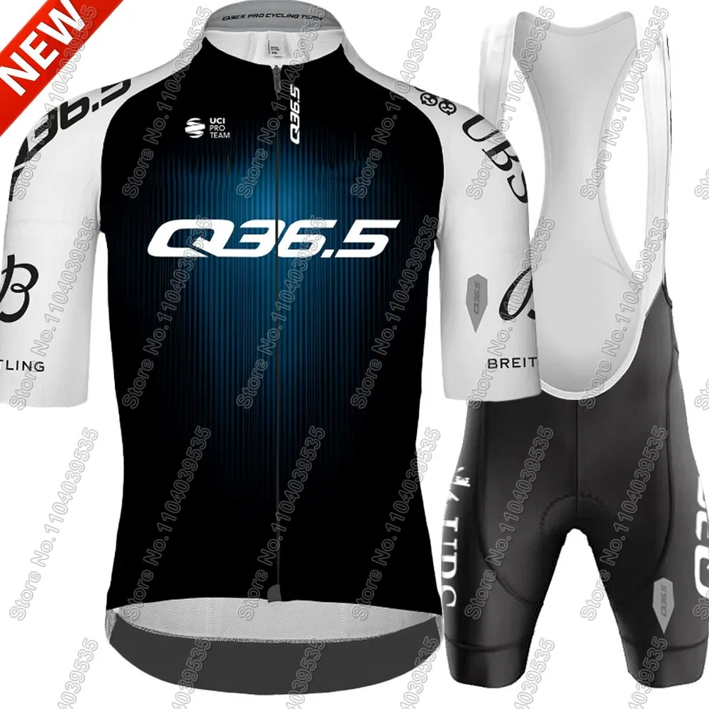 Q36.5 Pro Cycling Team Jersey Set Short Sleeve Mens Road Bike Shirts Suit Bicycle Bib Shorts MTB cycling jersey cycling shirt cycling suit cycling jersey set