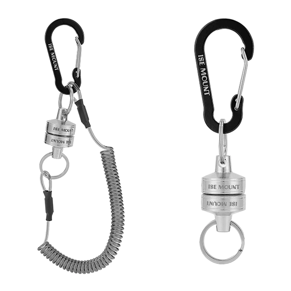 Accessori Per La Pesca Supporto Magnetico Per Il Rilascio Della Rete Con Cordino Arrotolato Forte Magnete Fibbia Per Carabina Corda Anti-Goccia Strume