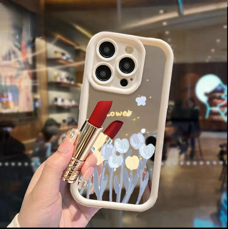 Elegant Floral Mirror Phone Case