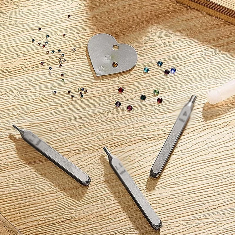 Flat Back Crystals Setter Rectangle Stamping Bar 3 Size Jewelry Stamping Tool Dropship