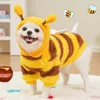 Puppy Pet Clothes Bee Style Plush Costume Cat Pet Clothes Autumn Winter Plush Warm Clothing Dog Clothes for Small Dogs